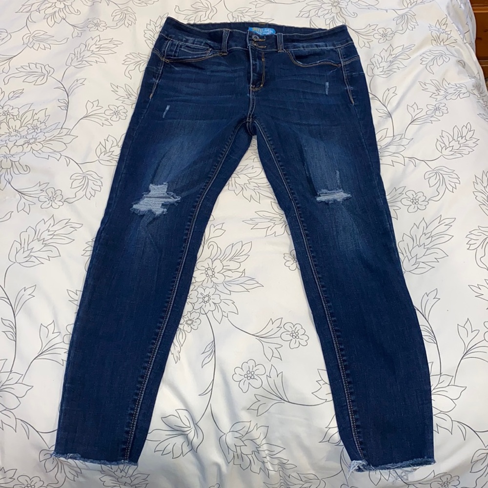 Butt I love you  Skinny Wax Jean Distressed